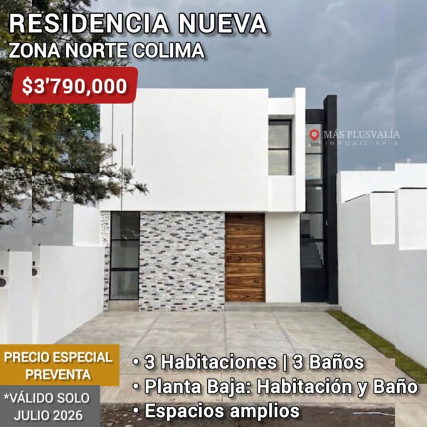 Casa en venta en Colima, zona norte cerca de Av V Carranza